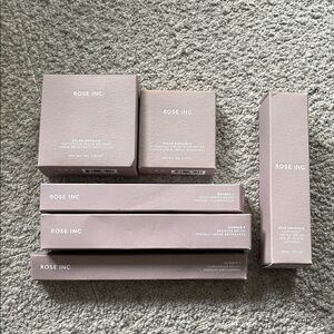 Rose Inc Beauty Bundle NIB | Brushes + Bronzer + Highlighter + Tinted Serum